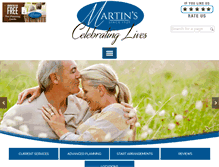 Tablet Screenshot of martinfuneralhome.com